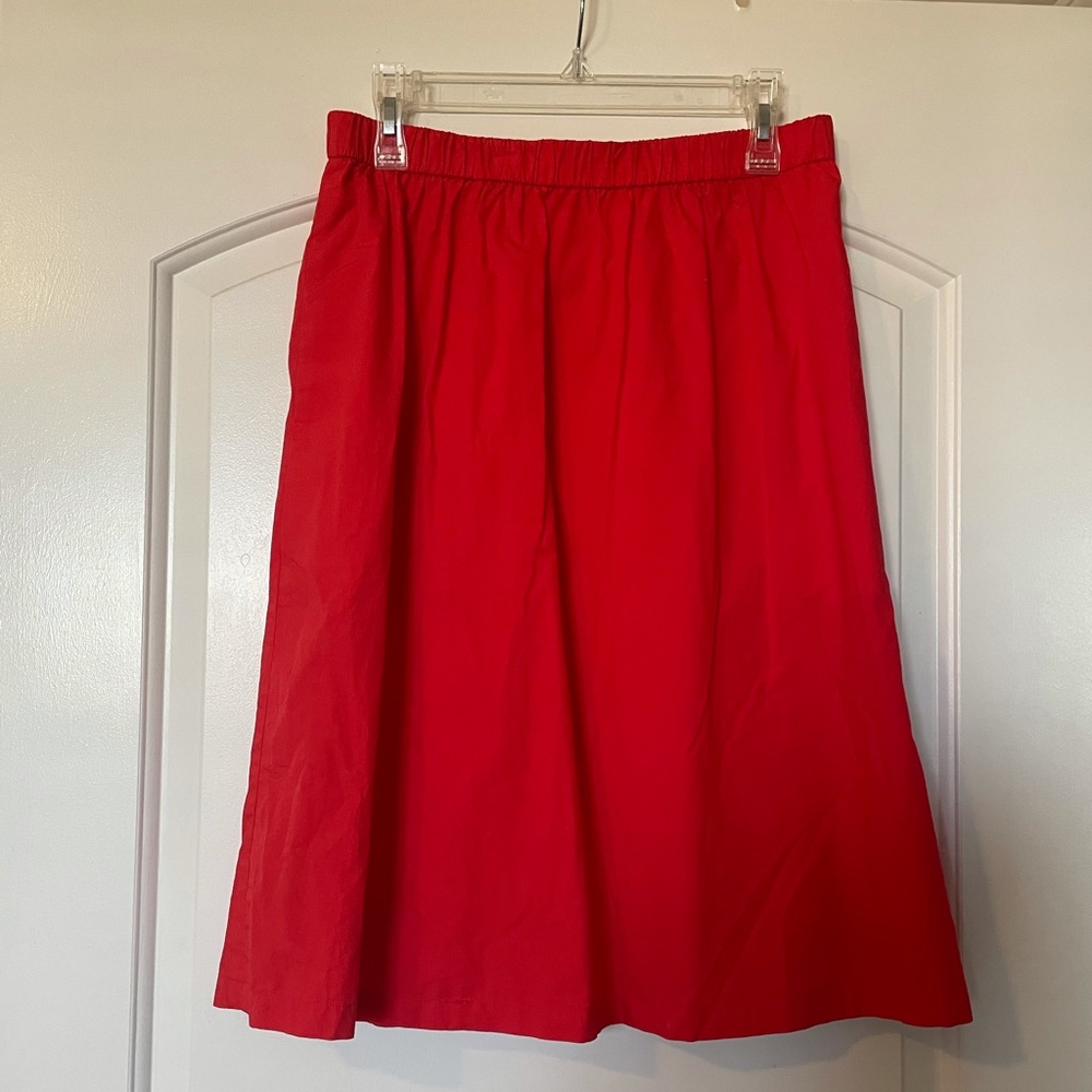 Gap Red Midi Skirt SZ M